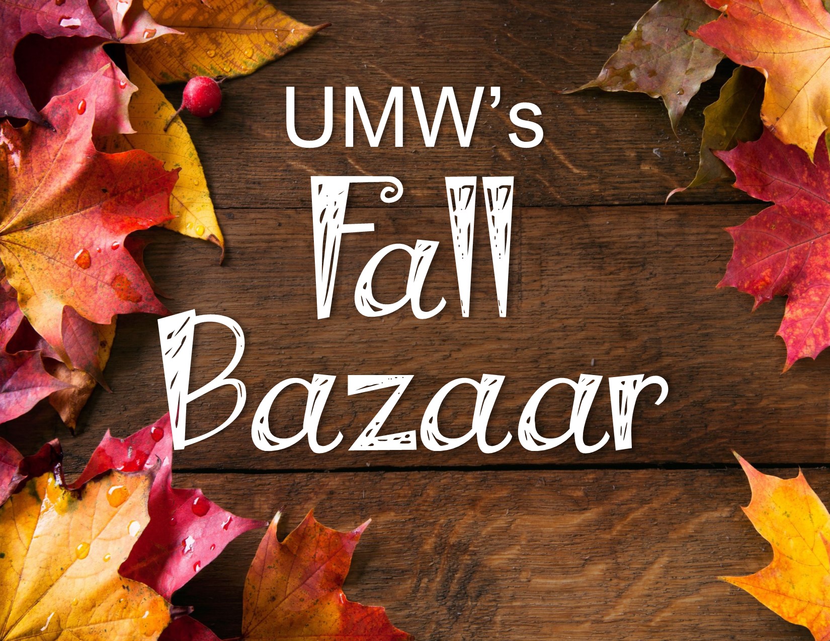 UMW Fall Bazaar 2018 Uvalde Methodist Church